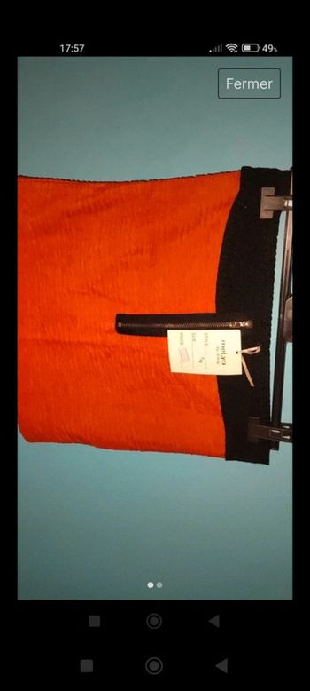 Mini jupe orange