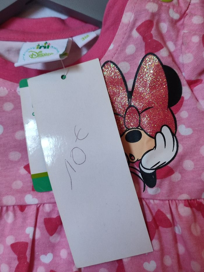 Ensemble Robe + bloomer - Minnie mouse - 3 mois - Neuf - Disney - photo numéro 8