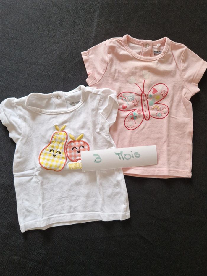 Lot de deux tee shirts