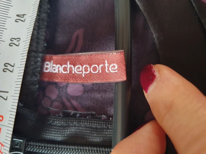 Robe satin T38 blanche porte - photo numéro 7