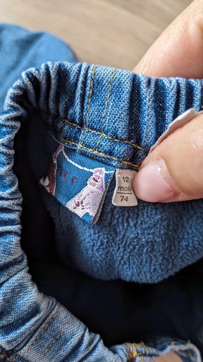Jeans fourré polaire 12 Mois - photo numéro 6