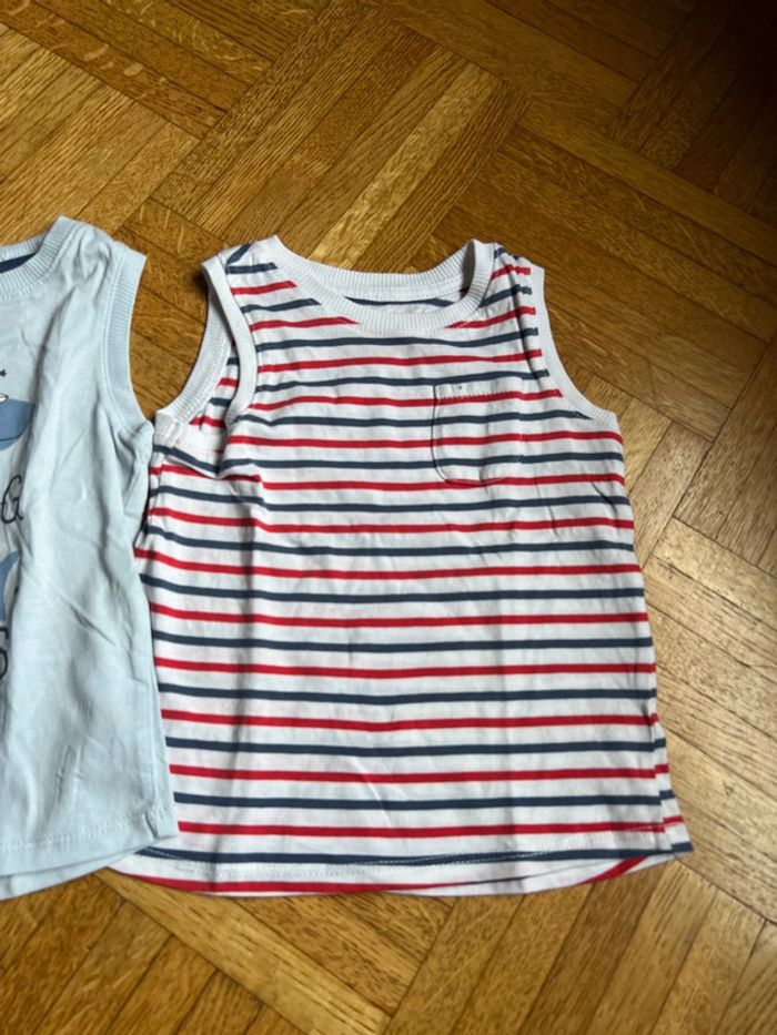 Lot 2 débardeurs 18 mois Tex baby - photo numéro 2