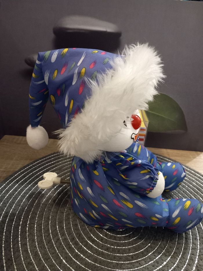 Peluche poupée clown boîte à musique - photo numéro 7