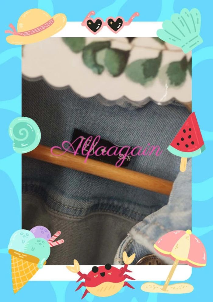 Veste jean clair tex 9/10ans - photo numéro 5