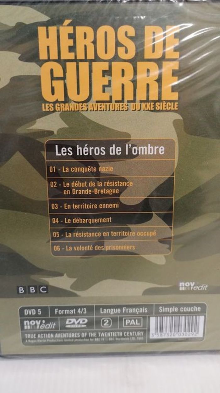 Dvd Documentaire Héros de guerre Les grandes aventures du XXE siècle (Neuf sous blister) - photo numéro 3