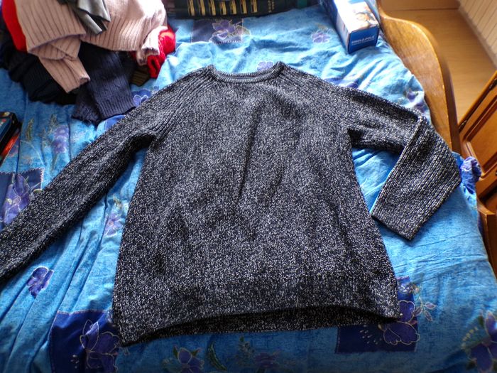 Pull marine chiné taille XL