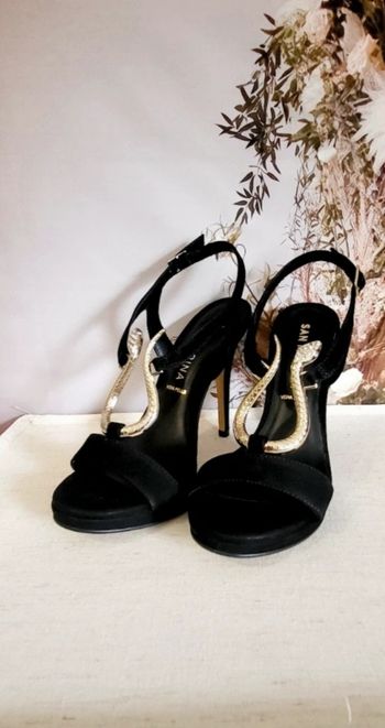 Sandales à talons noires San Marina