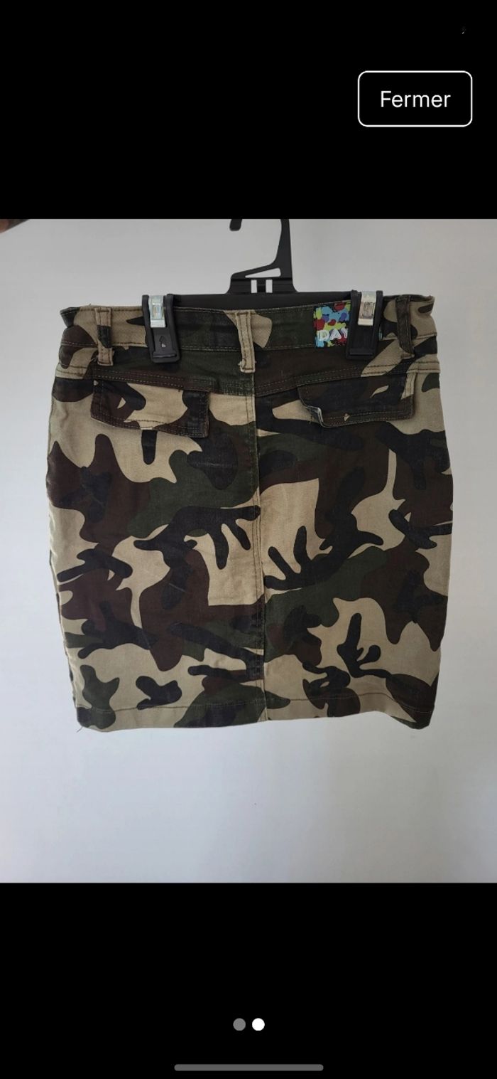 Jupe jean camouflage - photo numéro 2
