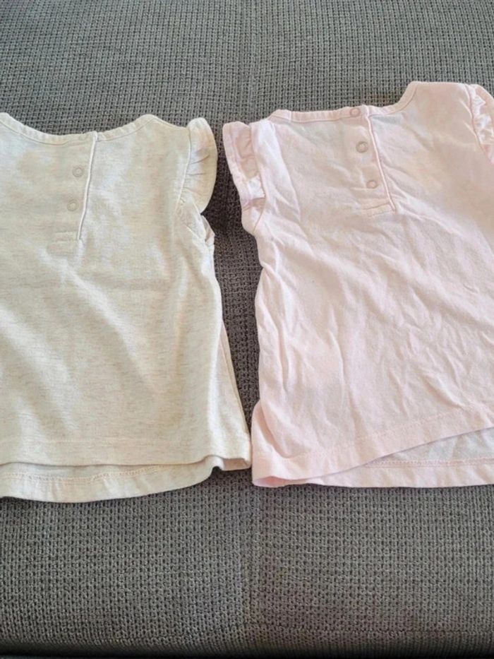 Lot de 2 t shirt mes petits cailloux 6 mois - photo numéro 2