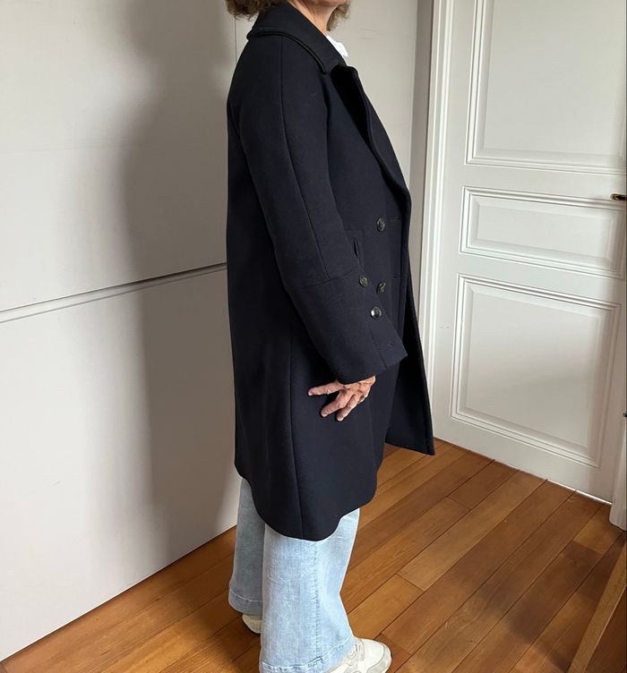 Manteau long marine « Lener Cordier » - photo numéro 3