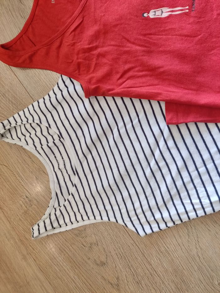 Lot de 2 tops marin coton In extenso Taille XS - photo numéro 4