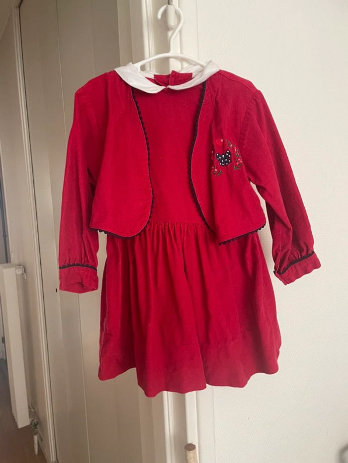 Robe Vintage en velours  Rainett  fille - photo numéro 6