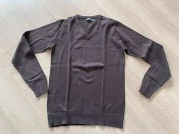 Pull col V marron Jules