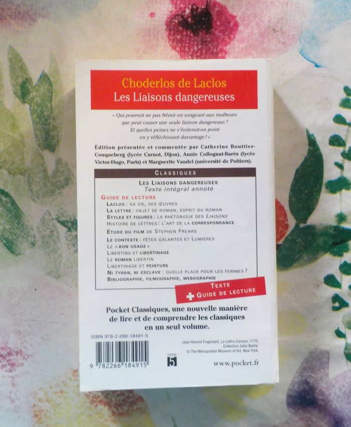 LES LIAISONS DANGEREUSES de CHODERLOS DE LACLOS Spécial BAC - photo numéro 3