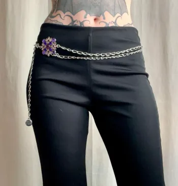 Ceinture de taille multi chaînes strass bijoux y2k Princesscore Fairycore