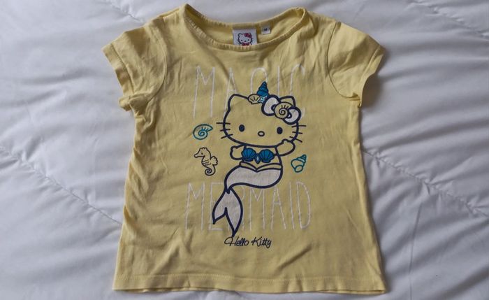 T-shirt jaune hello kitty t 4