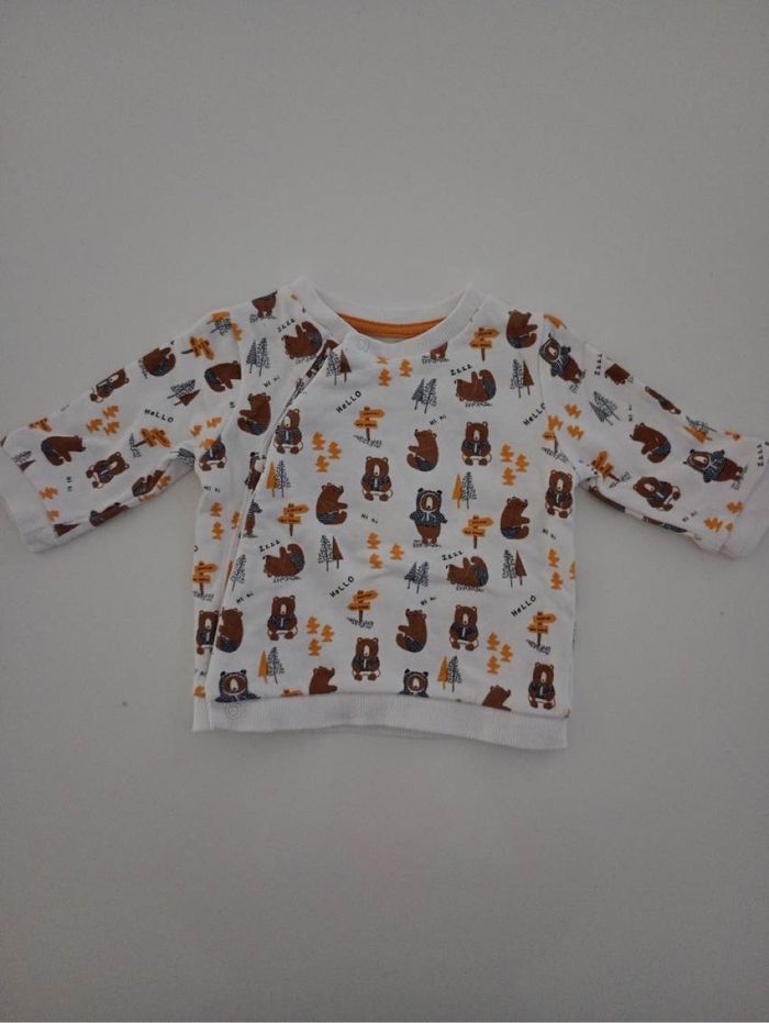 Pull bébé gemo 3 mois à pression