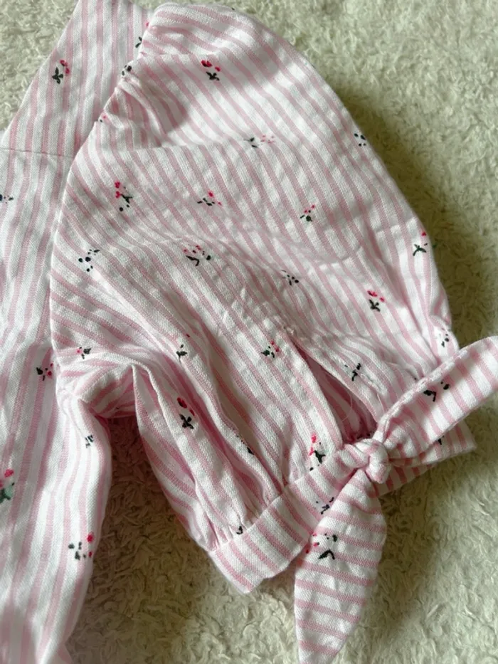 Blouse créatrice romantique manches bouffantes 7 ans - photo numéro 5