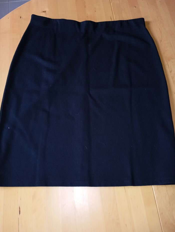 Jupe droite noire grande taille