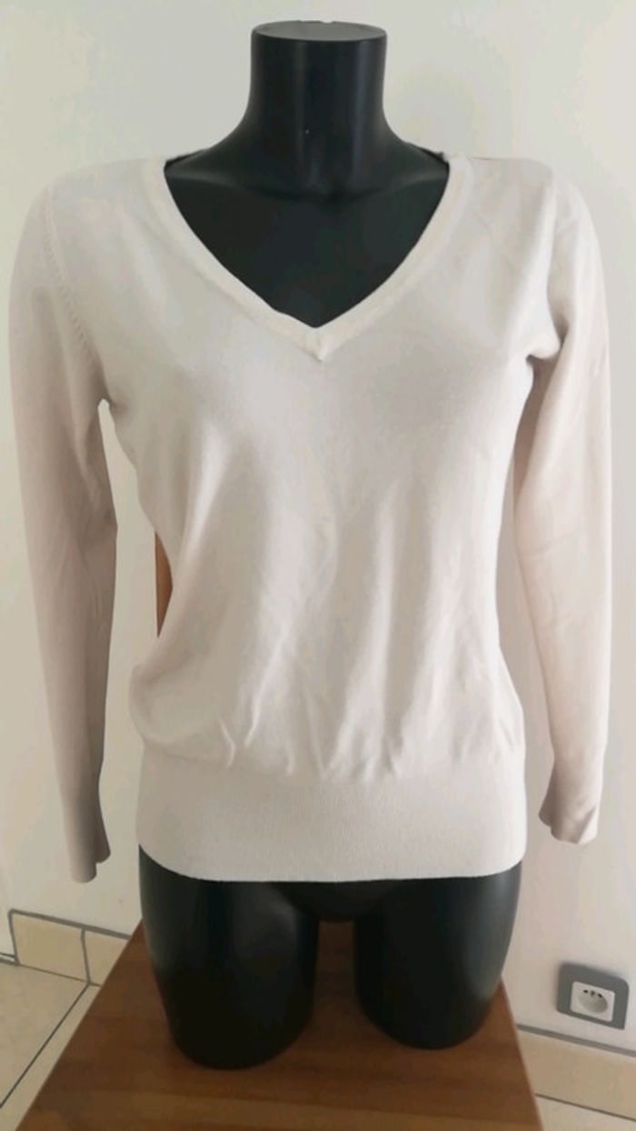 Pull beige col V