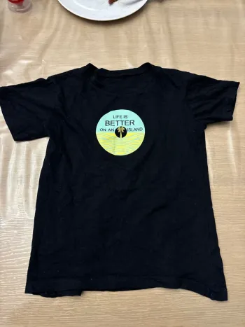 T-shirt noir Life is better