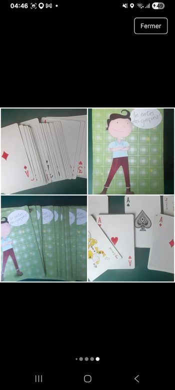 Jeu de 54 cartes pour enfant