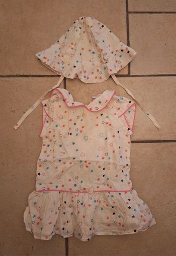 Robe + chapeau Cadet Rousselle 3 mois
