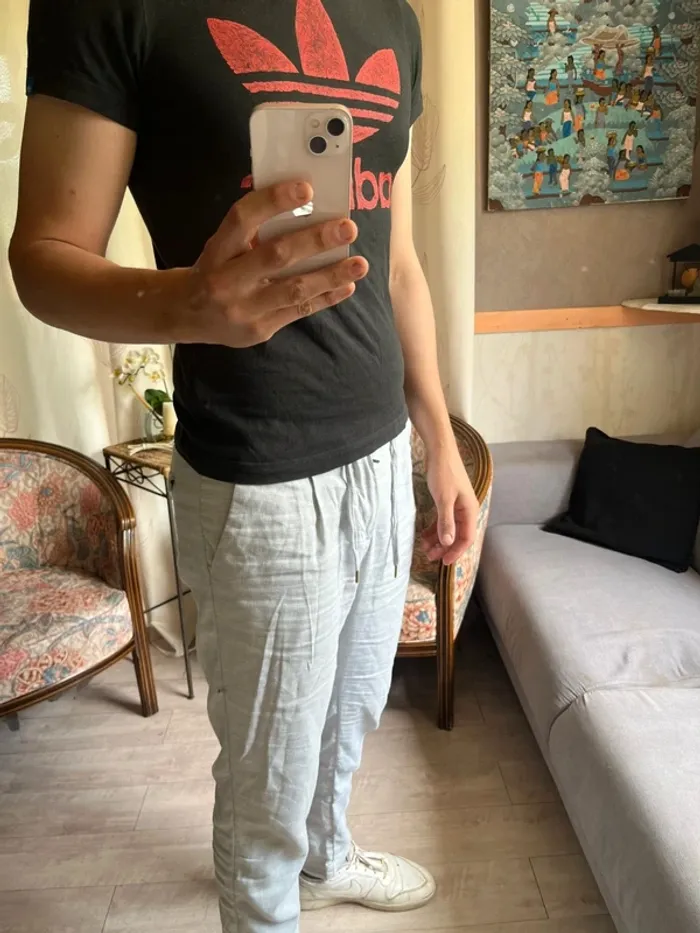 T-shirt adidas vintage motif tendance - photo numéro 3