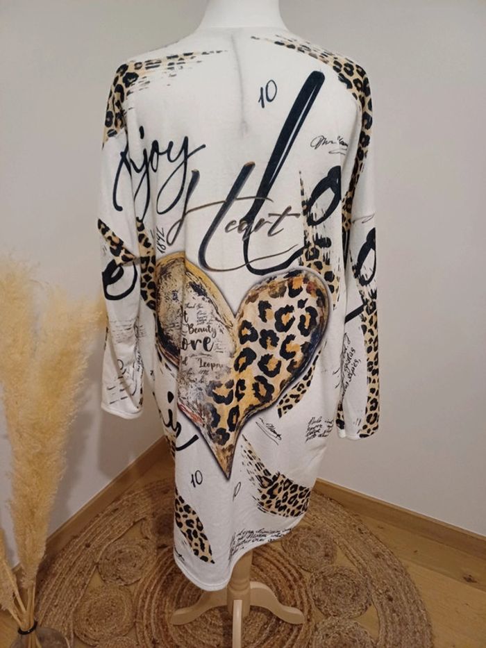 Robe blanche chaude toute douce neuve Pomelo taille L/XL 40/42 - photo numéro 8