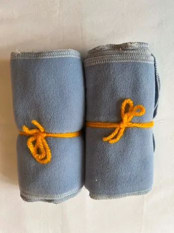 2 lots de 4 voiles bleus - Bébés Lutins - Neuf