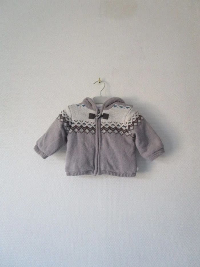 Manteau maille Obaïdi 3 mois TBE