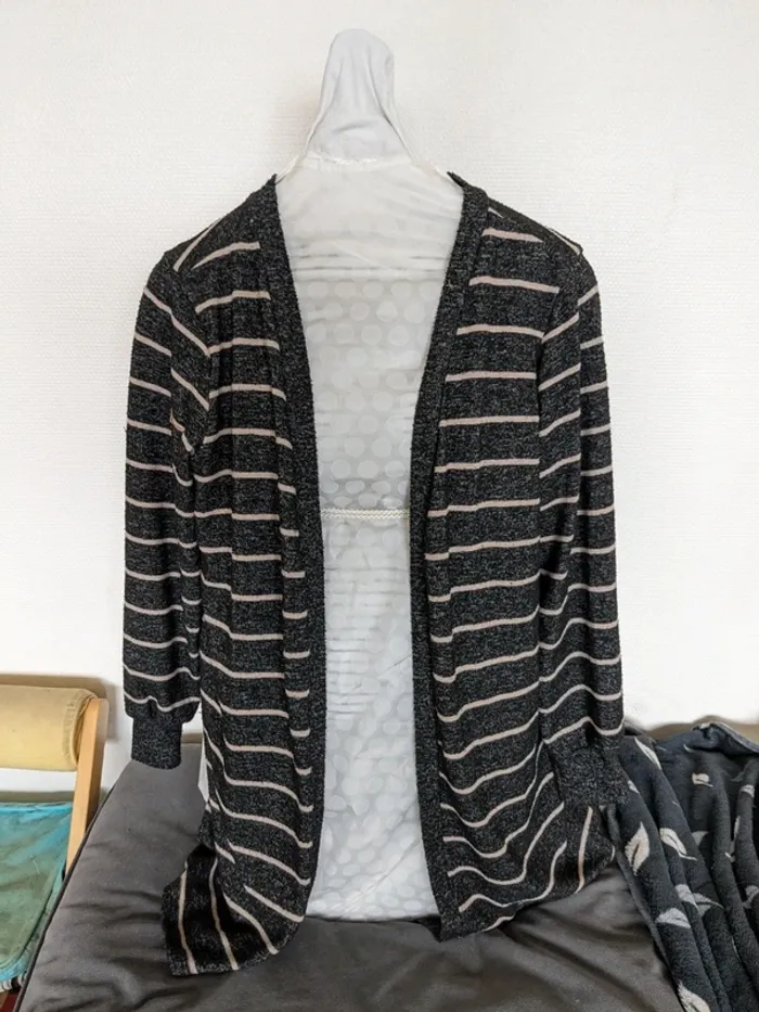 Veste longue Esmara - gris foncé