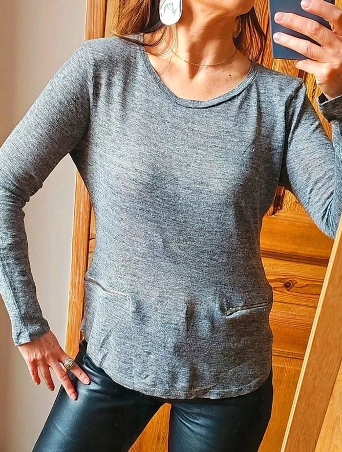 Top en lin Claudie Pierlot T.2 - photo numéro 3