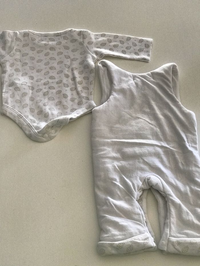 Ensemble bébé imprimé feuilles naissance - photo numéro 3