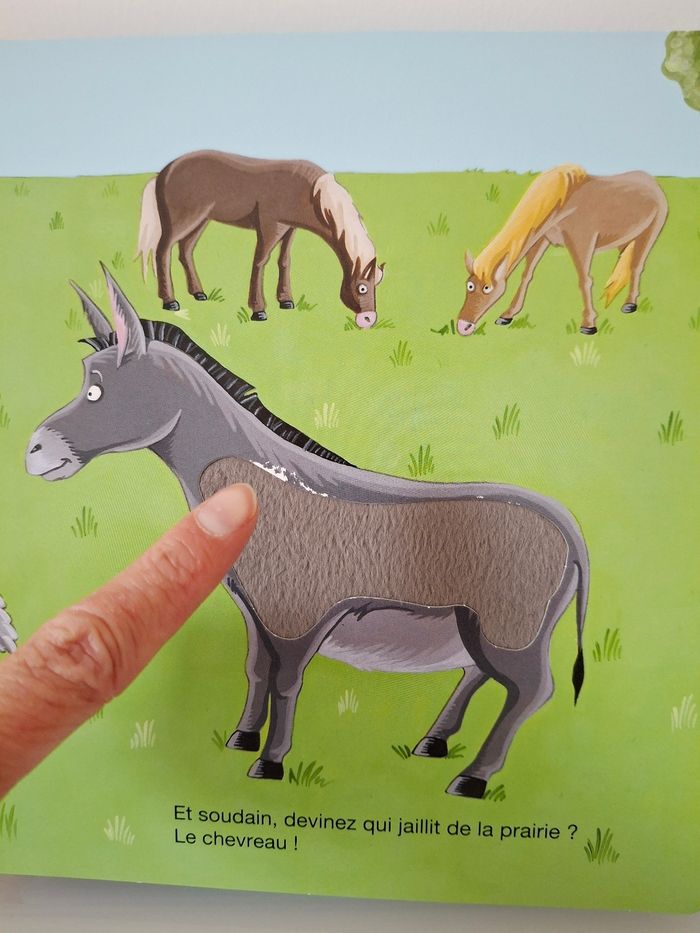 Livre à toucher " Petit Loup à la ferme" - photo numéro 7
