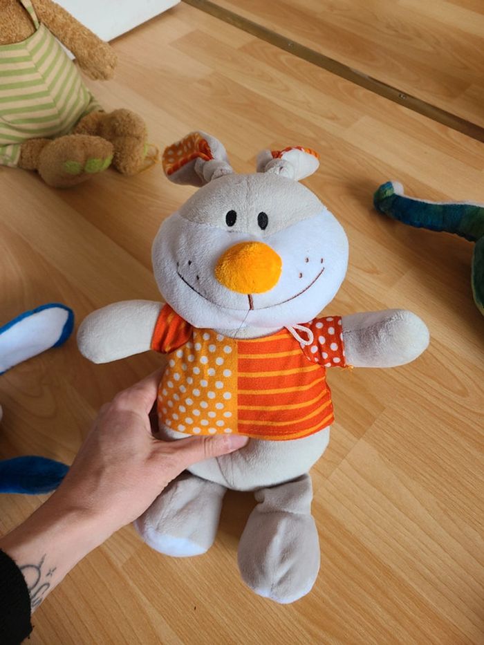 Lot peluche lapin de pâques - photo numéro 3