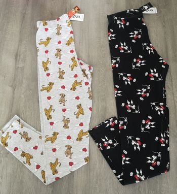 Lot de 2 leggings disney undiz taille S