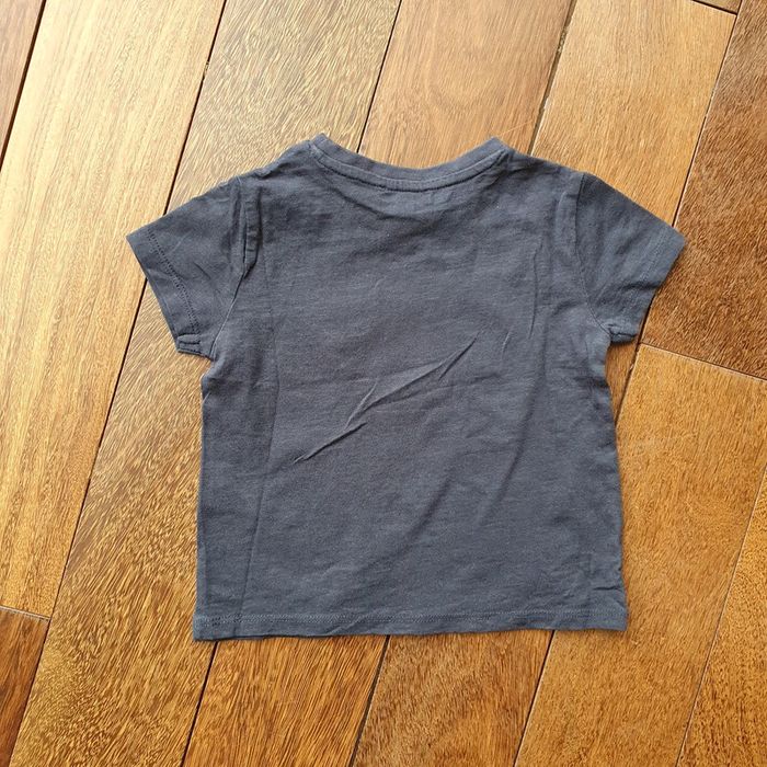T-shirt bleu coton 2 ans - photo numéro 3