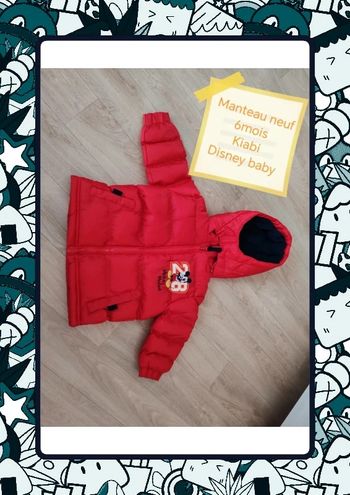 Manteau 6mois neuf