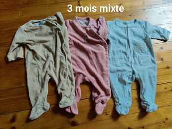 3 pyjamas chauds unisexe 3m