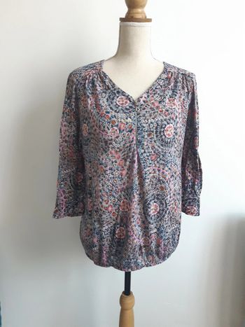 Blouse à motif coloré XXL