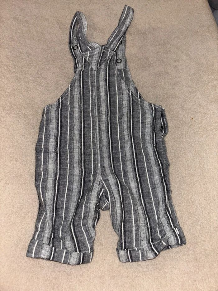 Lot de 2 Salopette courte / combi short leger 6 mois - photo numéro 6