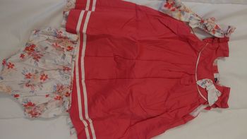 Robe rose et fleurs Sergent major