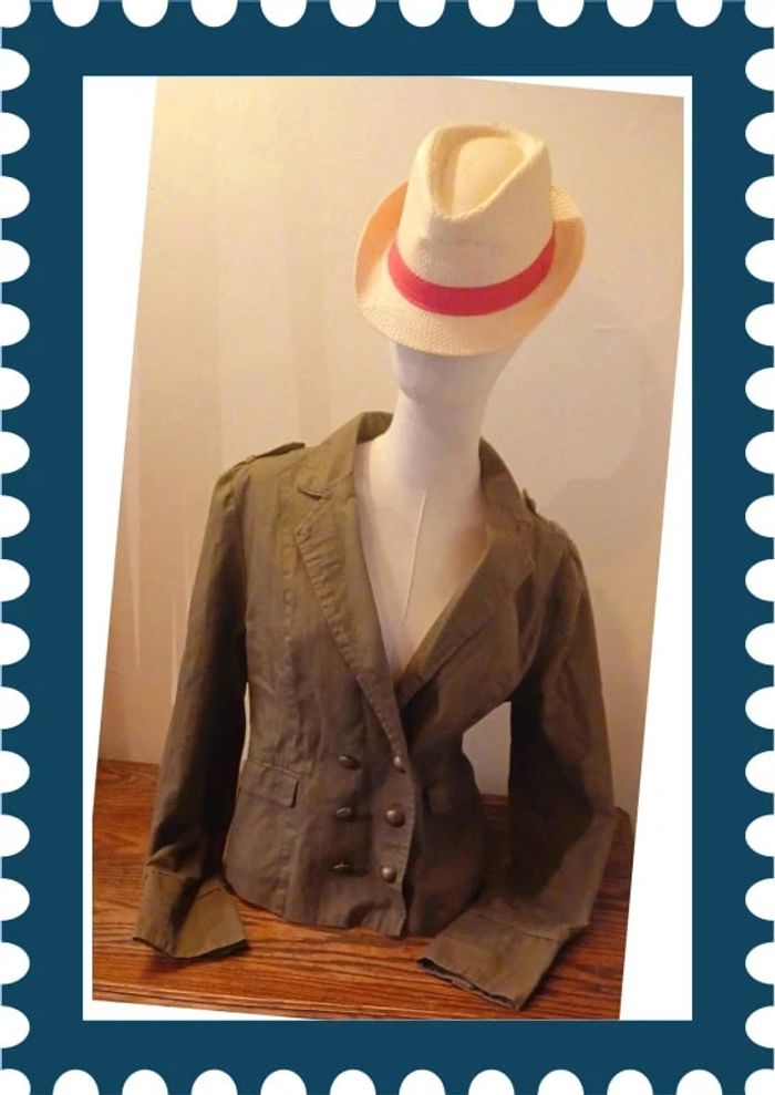 Blazer Spot coupe croisé Kaki taille 36