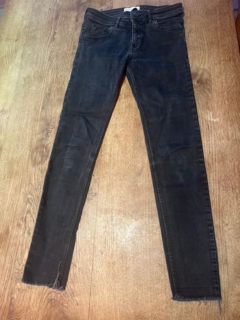 Jean serré Mango taille 36 noir elastis taille basse 