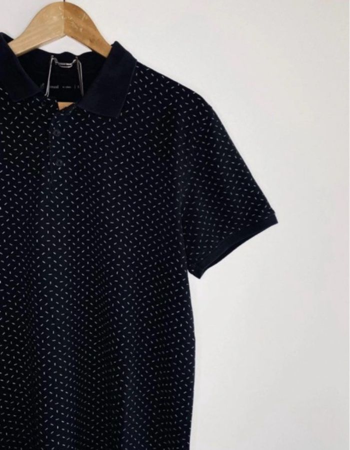 T-shirt polo noir gemo - photo numéro 2