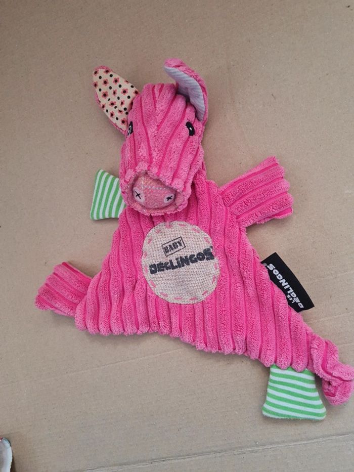 Doudou cochon les deglingos 28 cm - photo numéro 2
