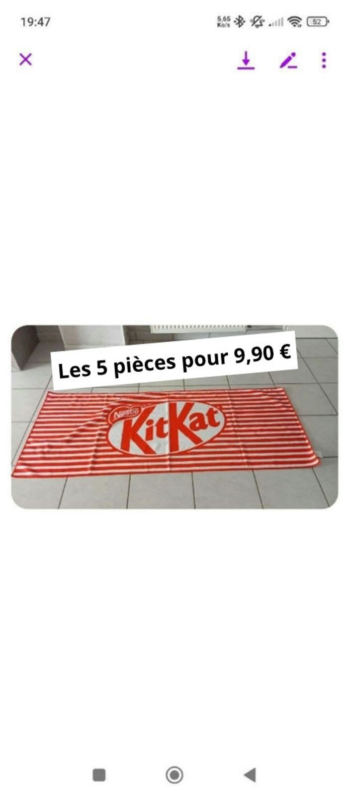 Lot de 5 Serviettes de bain 150 x 60