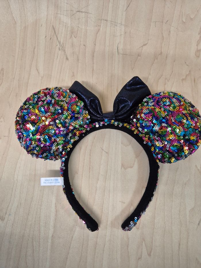 Oreilles de Mickey (Disney Ears) Tokyo Disney Resort : Rainbow Colorful black - photo numéro 3