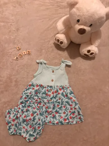 Ensemble robe culotte GÉMO - 3 mois